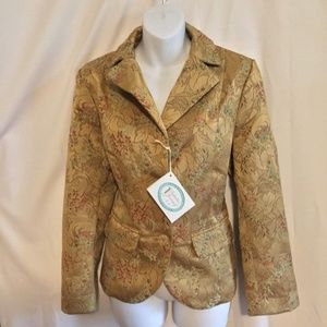 NWT Isabella's Journey Jacket sz S/ M Milano Gold
